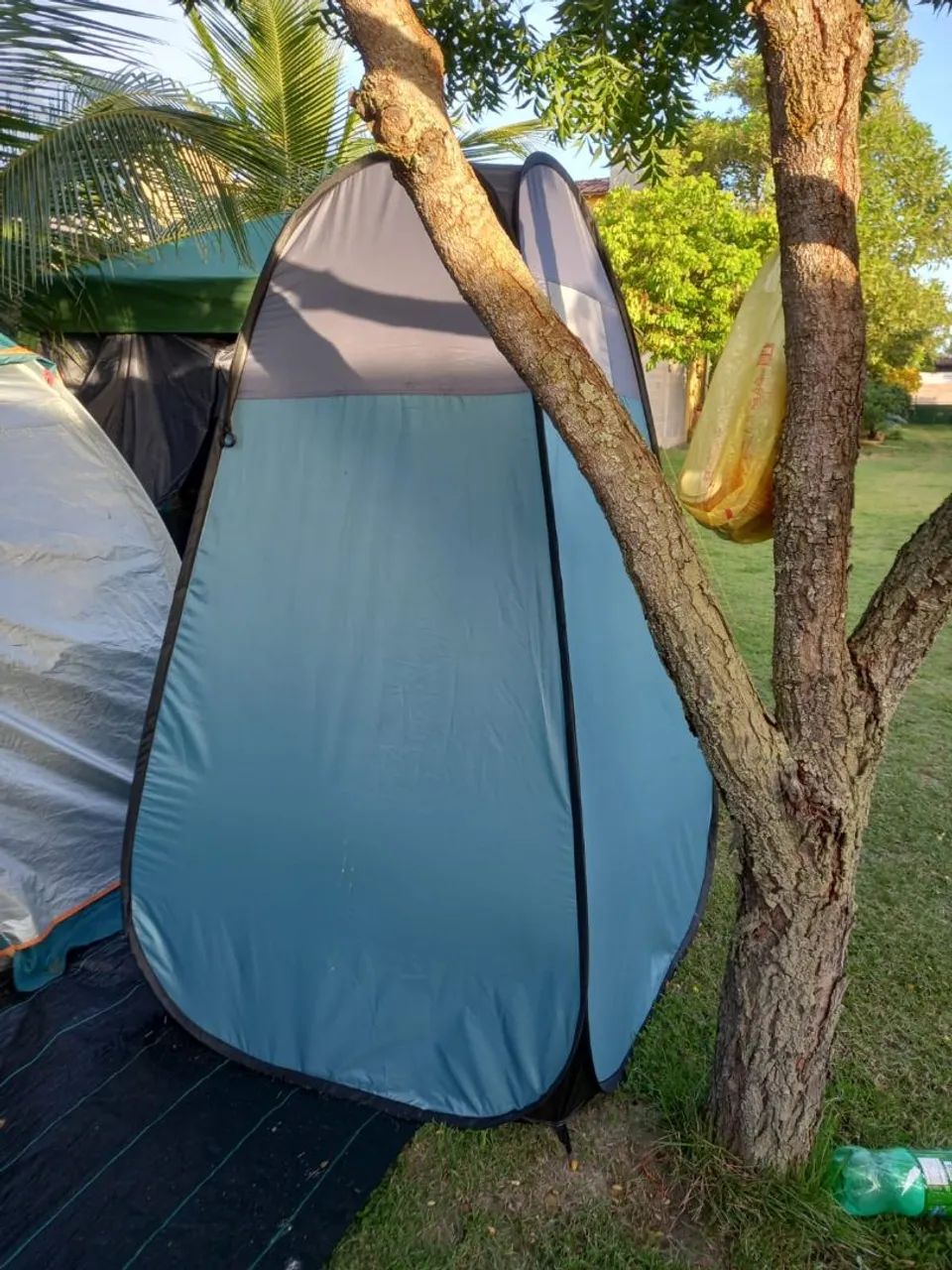 Barraca camping banheiro 