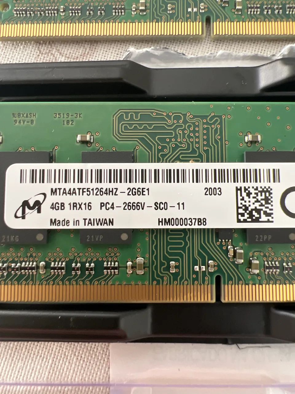 Memória RAM - Notebook Dell - 2x 4GB - PC4 2666 mhz - Foto 2