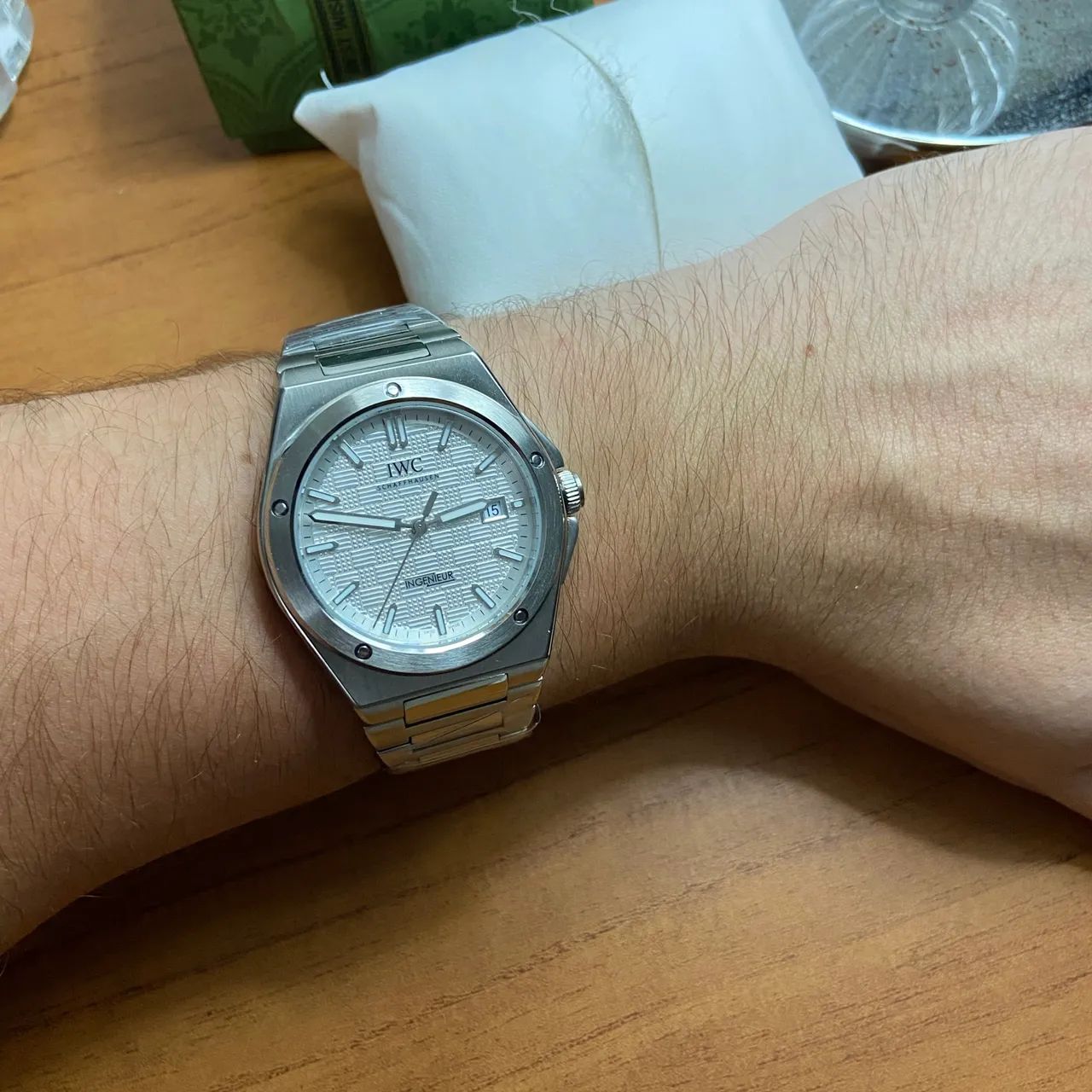 Relógio IWC ingenieur automatico fundo branco 40mm - Foto 5