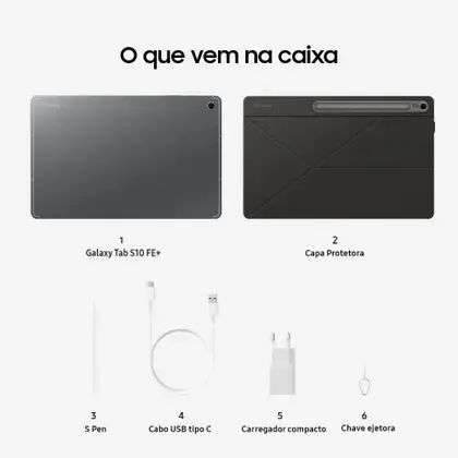 Samsung Galaxy Tab S10 Fe Wifi 128gb 8gb Cinza  - Foto 2