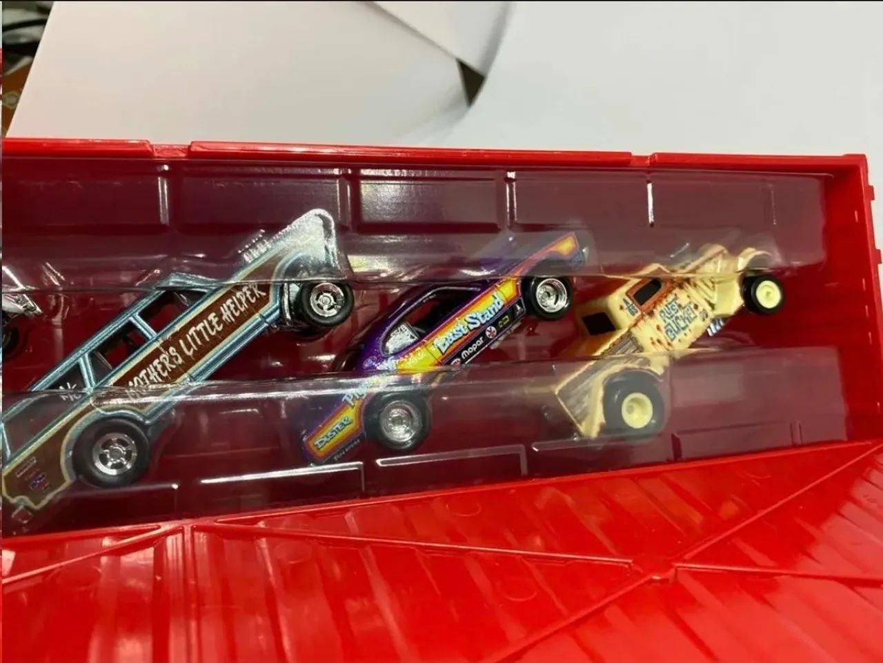 Set 5 Hot Wheels Drag Strip Demons Container  - Foto 4