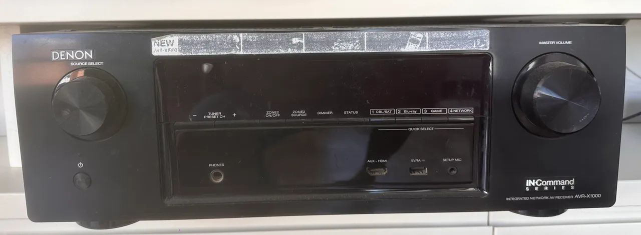 Receiver Denon AVR-X1000 (série In-Command)