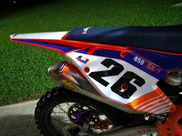 Kit Plástico KTM SX-F 2016 Laranja flúor