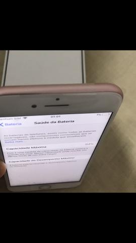 IPhone 7 32gb Rosé Gold na caixa completa com todos acessórios originais - Foto 5