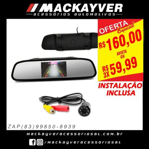 Camera de ré com retrovisor lcd (já instalado)