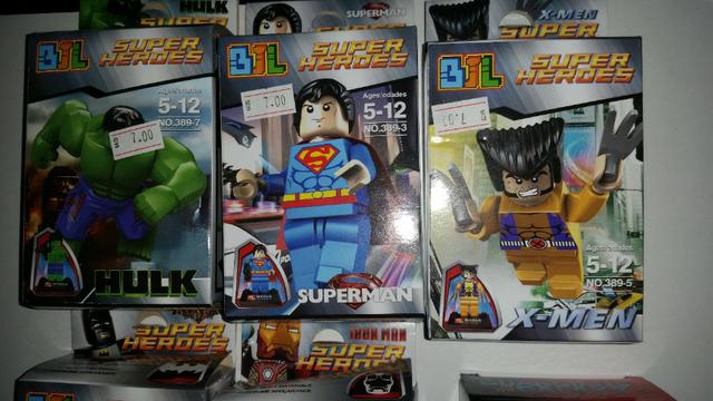 Brinquedos lego de super heroi