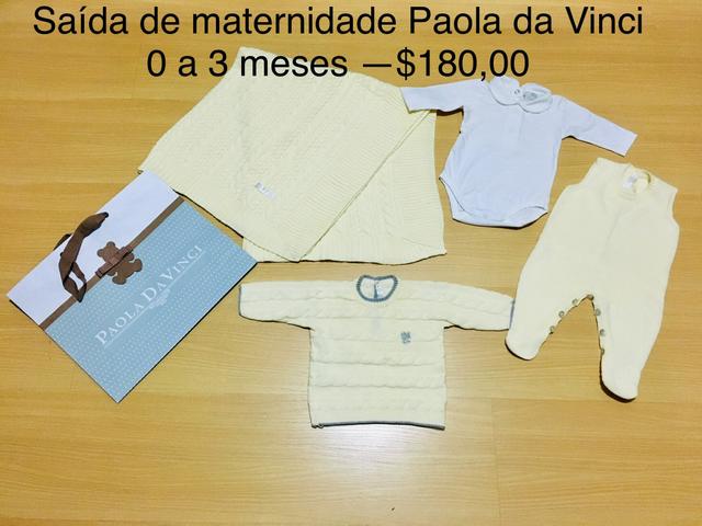 Saída de maternidade Paola da Vinci-0 a 3 meses- 4 peças
