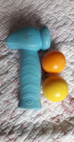 Brinquedo Bate Bate Com Som Colorido Leão Calesita - Foto 2