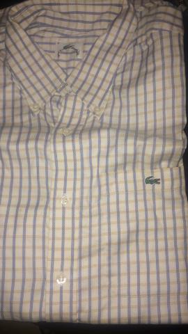 Camisa Lacoste TAM 4 manga curta masculino