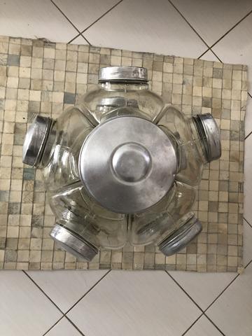 Baleiro antigo de vidro - Foto 3