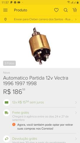 Motor partida arrank vectra kadet comple