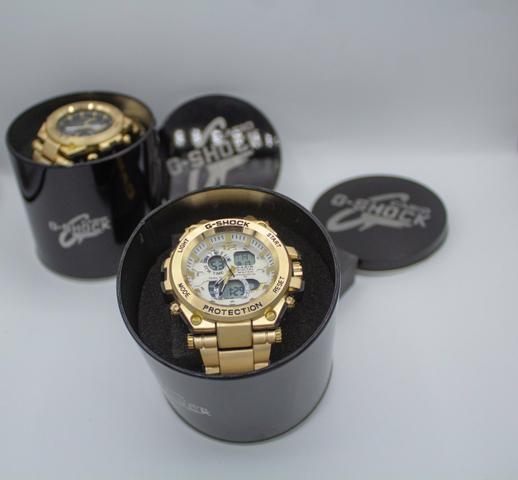 Relógio de pulso G-shock Full metal dourado barato - Foto 2