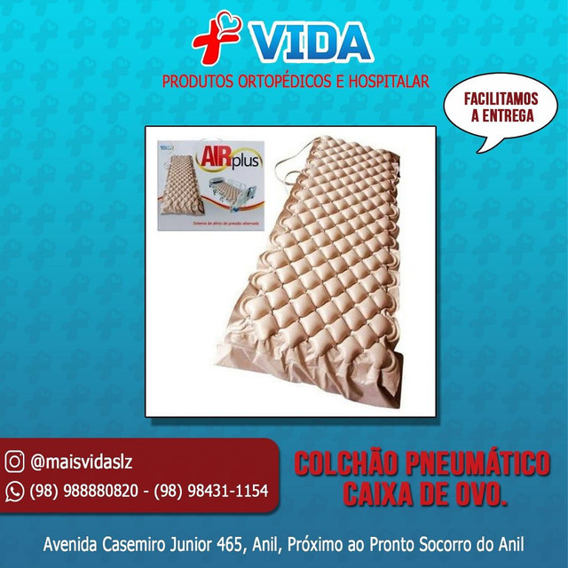 Colchão caixa de ovo anti escaras pneumático