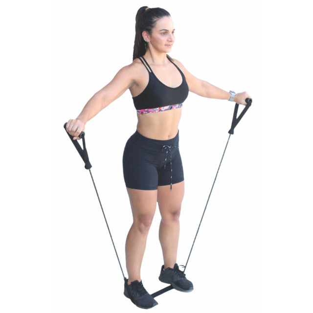 Extensor Elástico Kallango Tubo Academia Leve Médio Forte - Foto 2