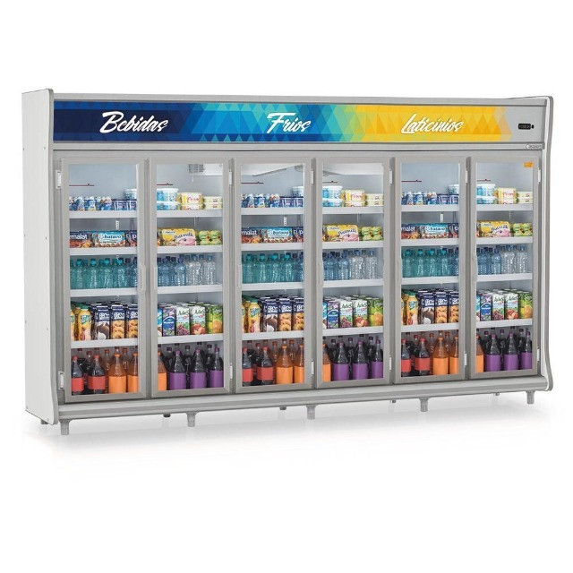 Expositor Vertical Gelopar com 2, 3 , 4, 5 ou 6 portas