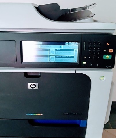 Impressora Multifuncional Laser Color Hp Cm4540, com toner no estado