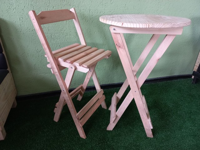 Mesa bistrô dobrável para Adega 