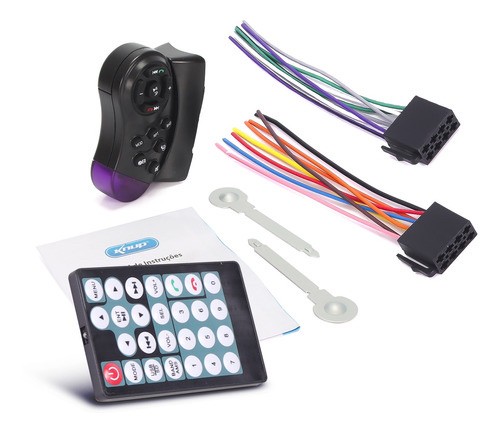 Som automotivo multimídia + câmera de ré bluetooth USB rádio 4 P MP5 1 Din KP-RA903  - Foto 5