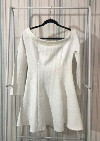 Vestido Branco Manga Longa - Foto 4