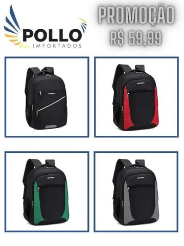 Mochila de costas 2 compartimentos de poliéster 