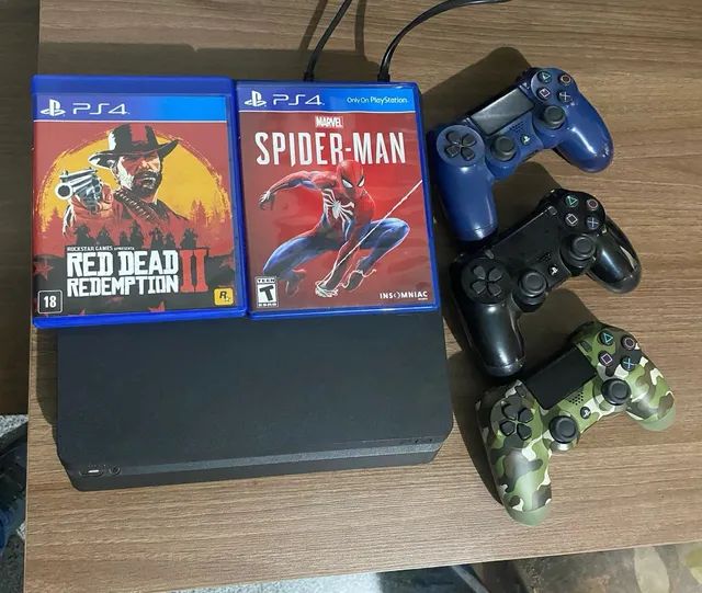 Console PlayStation 4 Slim Sony Com Jogo Red Dead Redemption 2