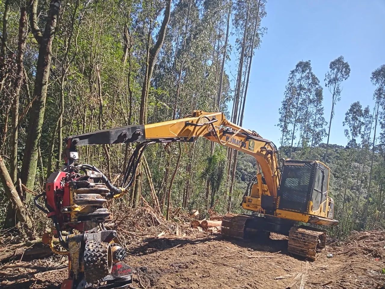Komatsu Pc 130 cabeçote harvester  - Foto 6