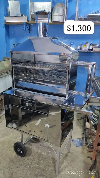 Carrinho de churrasco inox  - Foto 2