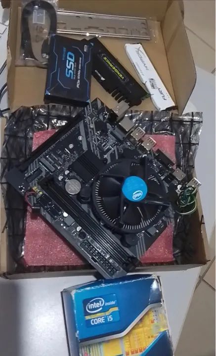 Kit gamer básico core i5 16 giga placa de vídeo 2 giga ssd 256 m2mvme - Foto 3