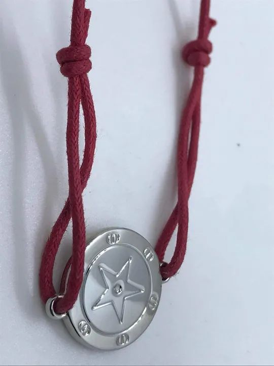 Dior pulseira logo prateado  - Foto 5