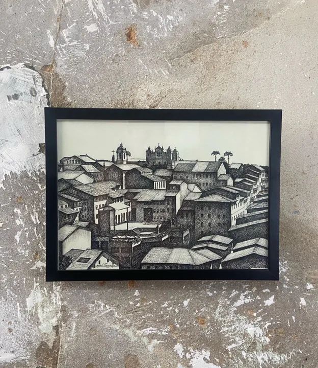 Quadro Drawing Black and White | DonaReliquias  