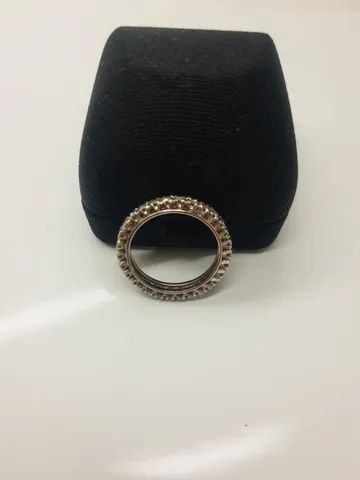 Aliança Em Platina E Brincos Em Ouro Branco E Brilhantes. - Foto 4