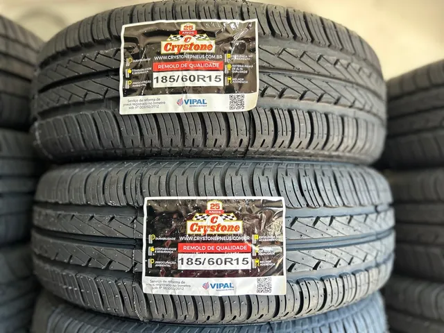 Pneu Crystone remold aro 185/60r15 (vipal)