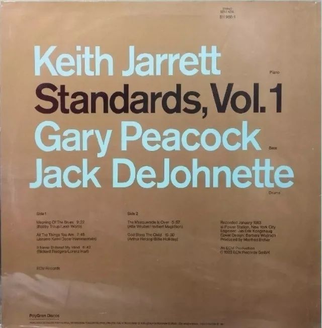 Disco de Vinil do pianista Keith  Jarret - Standards Vol. 1 - Foto 2