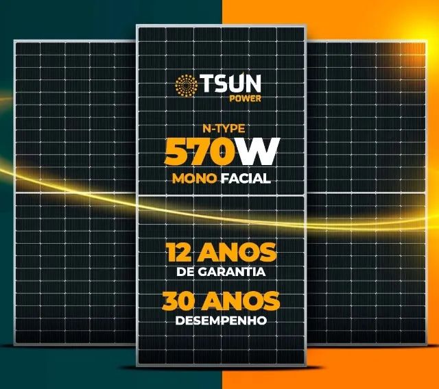 Painel Solar 570w TSUN - Acima de 5 Unid (Promoção Limitada)