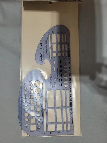 Gabarito Trident modelo E 26 para projetos de eletricidade e elétrica - Foto 2