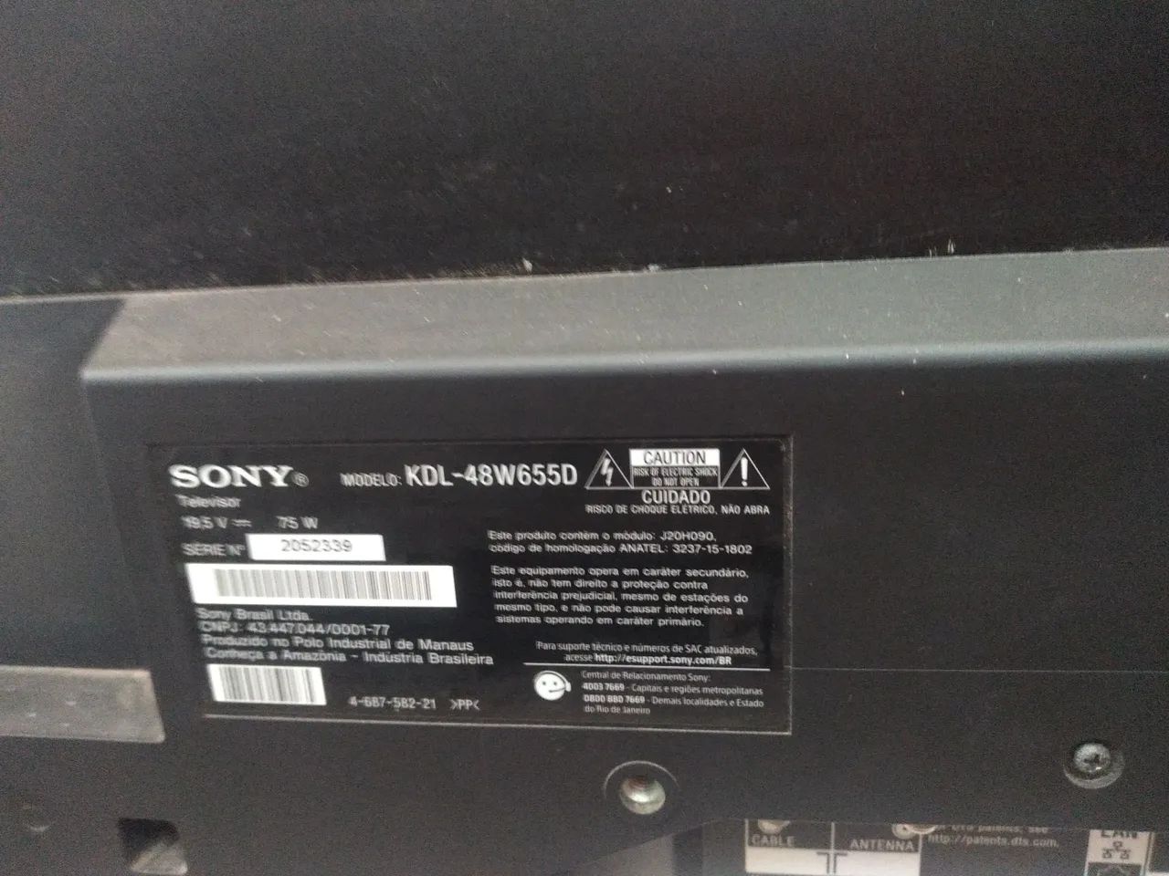 Tv Sony 48 com defeito 280 reais vindo buscar tem conversa  - Foto 3