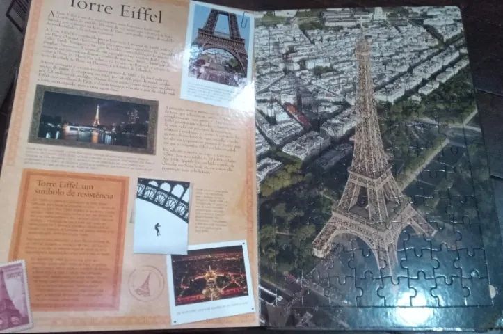 Livro quebra cabeça Maravilhas do Mundo - 4 quebra-cabeças - Foto 5