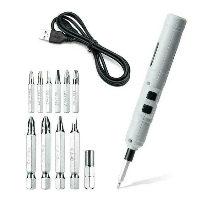Kit Chave de fenda Elétrica Recarregável