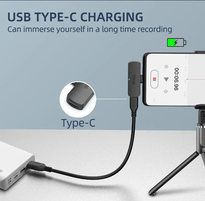 Microfone Lapela fifine M6 Tipo C Sem fio - Foto 5