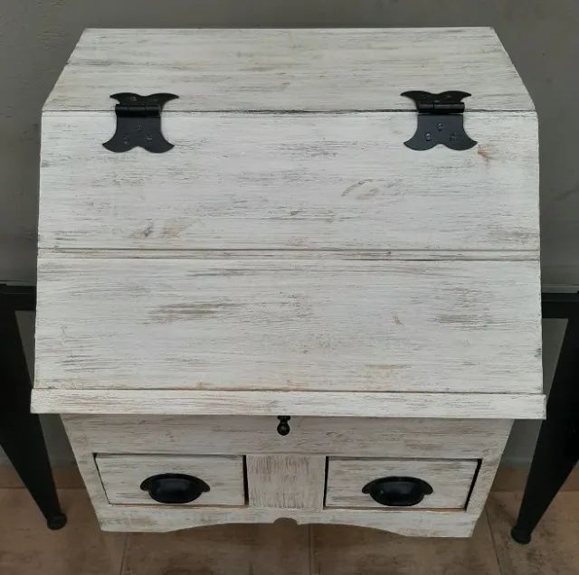 Móvel Decoração tipo Escrivaninha c/ 02 gavetas (c/ COMPARTIMENTO SECRETO) - Foto 2