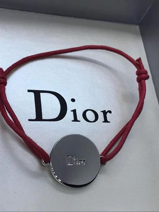 Dior pulseira logo prateado  - Foto 6