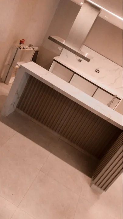 Bancada em porcelanato 