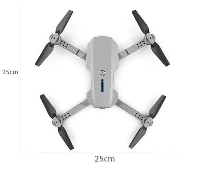 Drone E88 Pro com duas Câmeras Wifi 4k Cinza - Foto 6