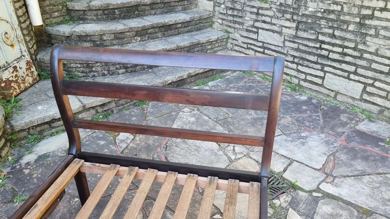 Cama solteiro em madeira maciça jacaranda  - Foto 2