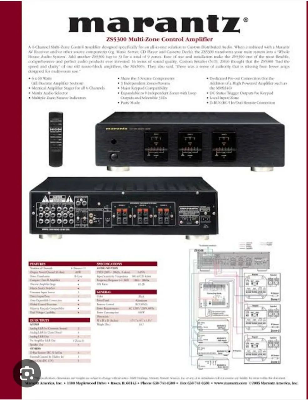 Marantz Multi Zone Selector ZS5300 - 3 Zonas - Foto 3