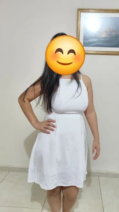 Vestido branco tamanho 42 - Foto 4