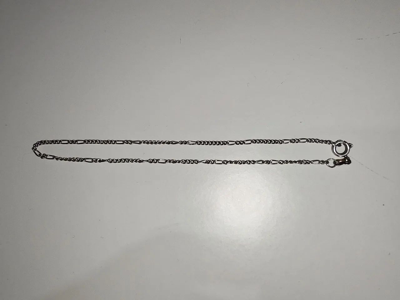 Tornozeleira de prata - Foto 3