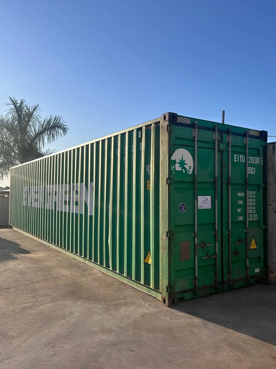 Container HC 40 Pés (12 metros x 2,90)