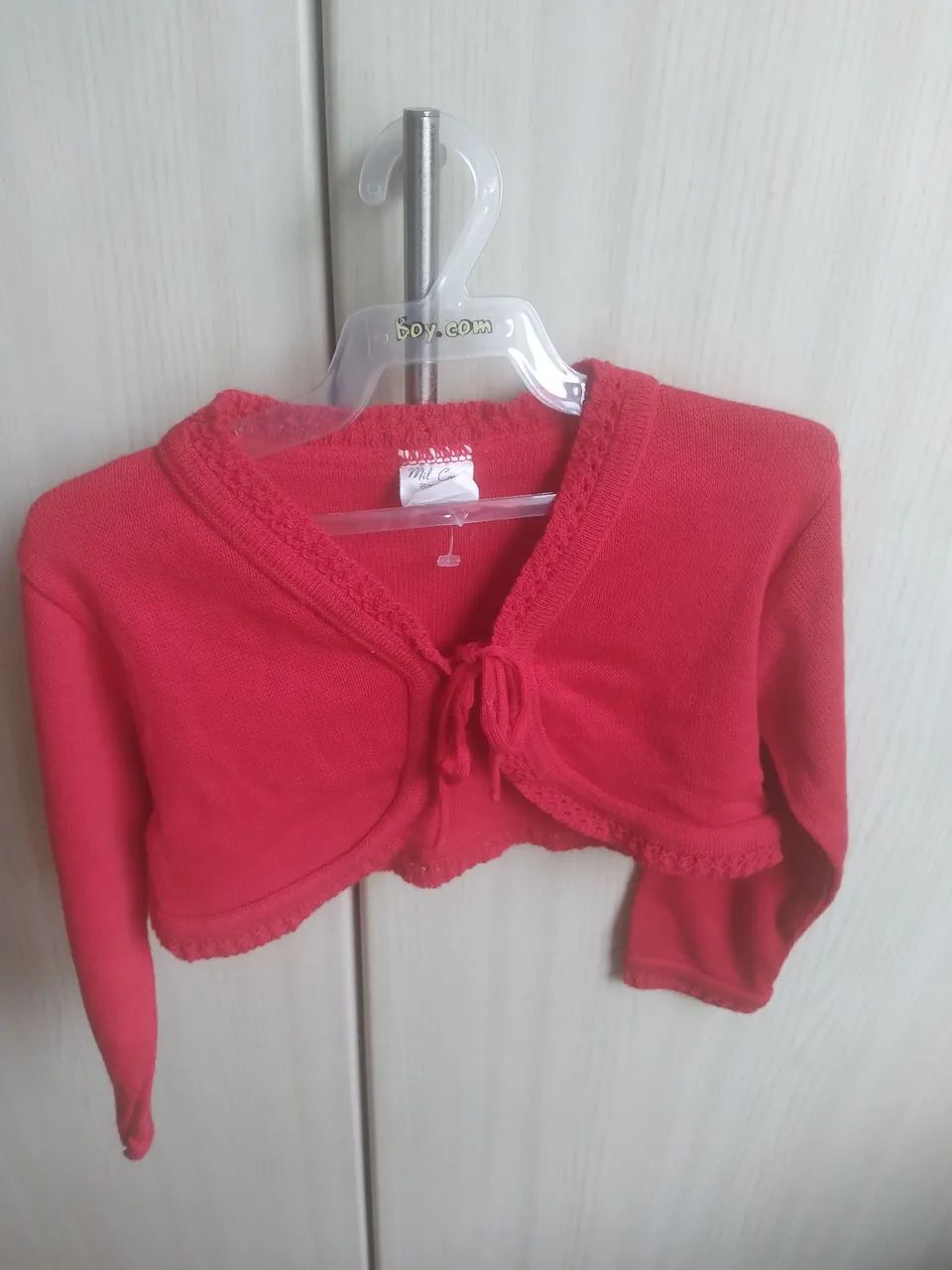 Bolero em linha tamanho Pp 3 e 4