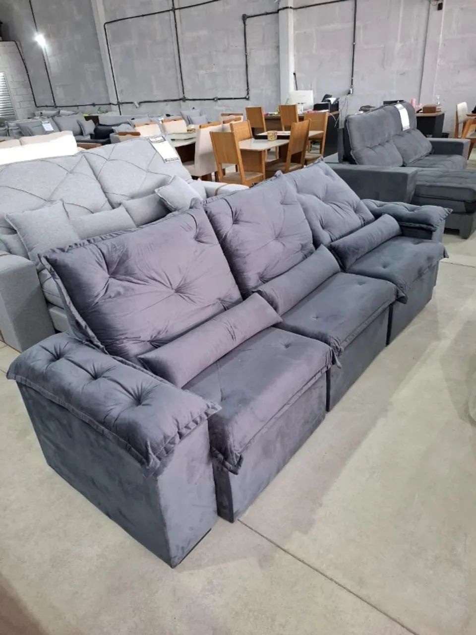 sofa retratil 7 lugares a pronta entrega - Foto 4